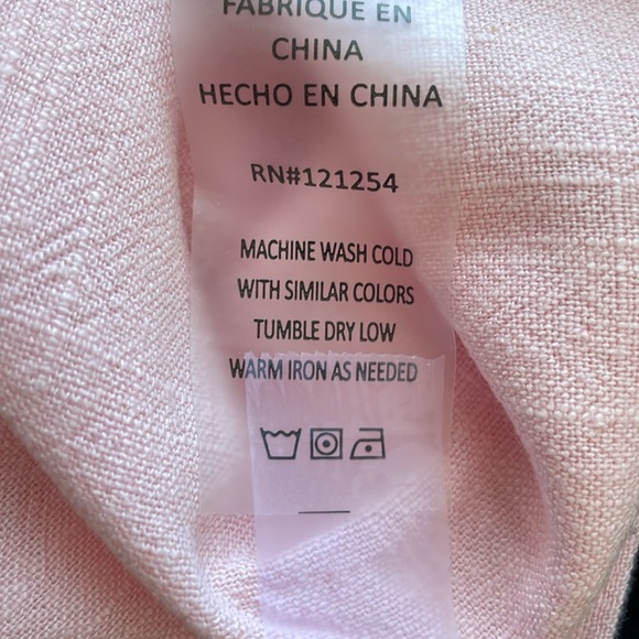 JoFit Pink Ruffle Popover Linen Blend Sleeveless Top. Size XXL. NWT. - Picture 12 of 12
